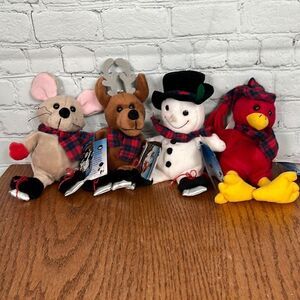 Snowden & Friends Mini 9” Plush’s includes 4 beanie stuffies